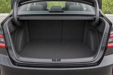 Open boot of the Honda City, showing the luggage compartment
