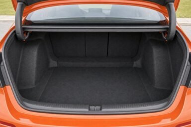 Open boot of the Honda Civic, showing the luggage compartment