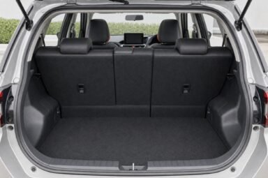 Open boot of the Perodua Ativa, showing the luggage compartment