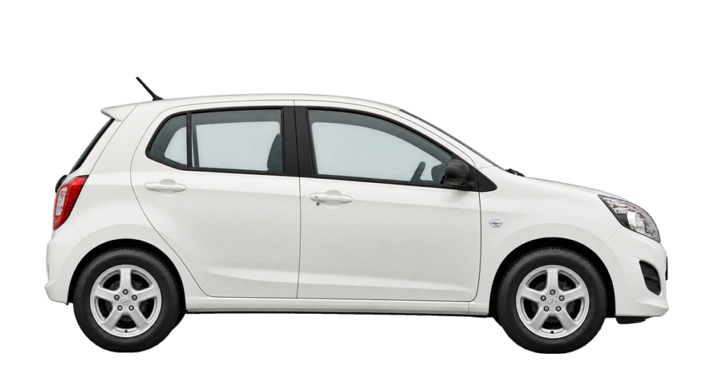 Perodua Axia, side profile