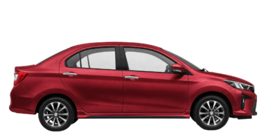 Perodua Bezza, side profile