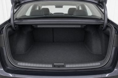 Open boot of the Proton S70, showing the luggage compartment