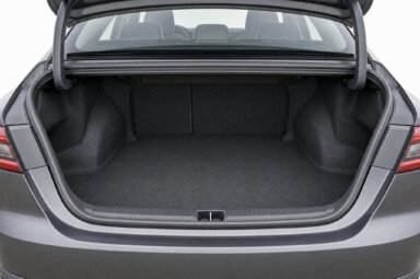 Open boot of the Toyota Camry, showing the luggage compartment