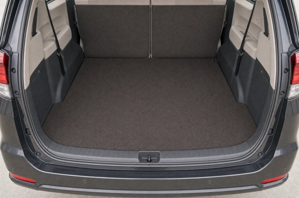 Open boot of the Toyota Innova, showing the luggage compartment