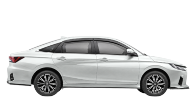Toyota Vios, side profile